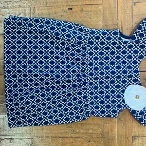 Janie and Jack Navy and White Dress